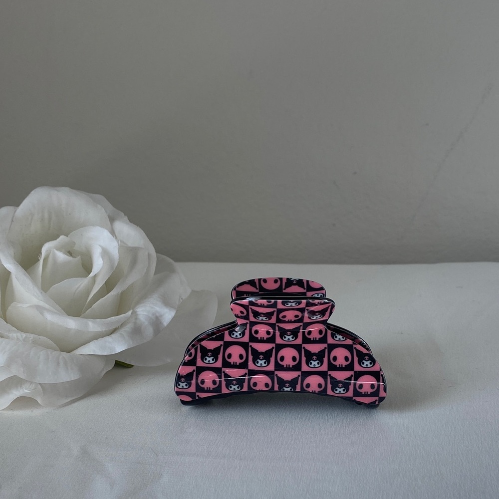 Sanrio Kuromi Pink and Black Hair Clip